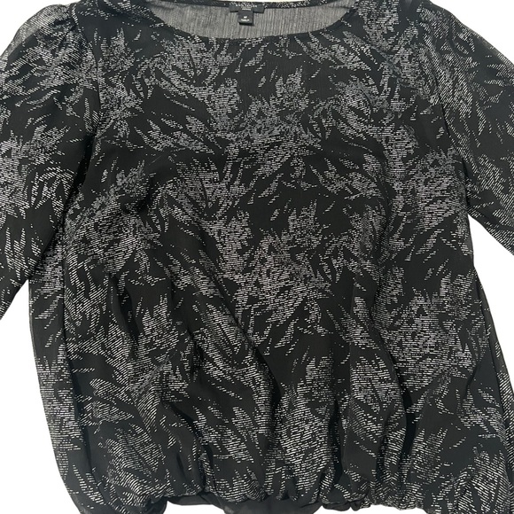 Ann Taylor Factory - Womens Sheer Longsleeve Built-in Tank Sz. MP - Picture 6 of 11